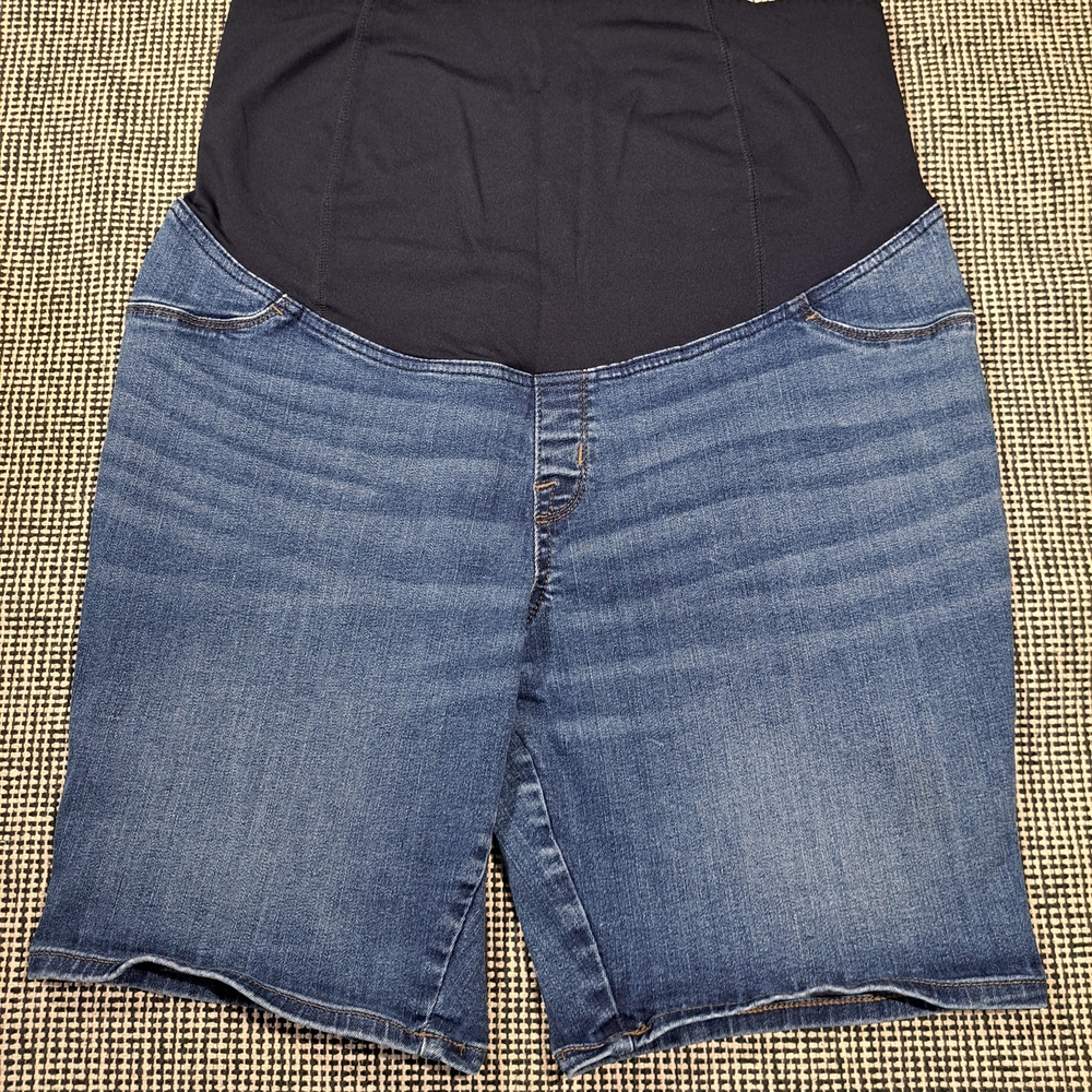 Isabel Maternity by Ingrid & Isabel Blue Denim Shorts